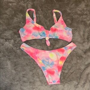 Colorful Tie-Dye Bikini Set